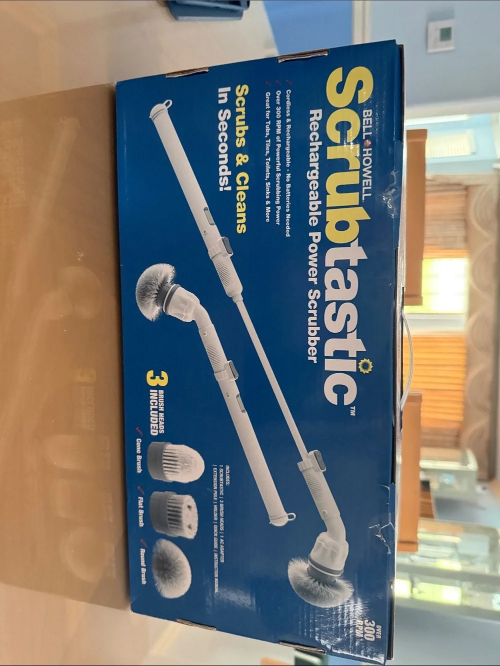 Scrubtastic Rechargeable Power Scrubber - Blue